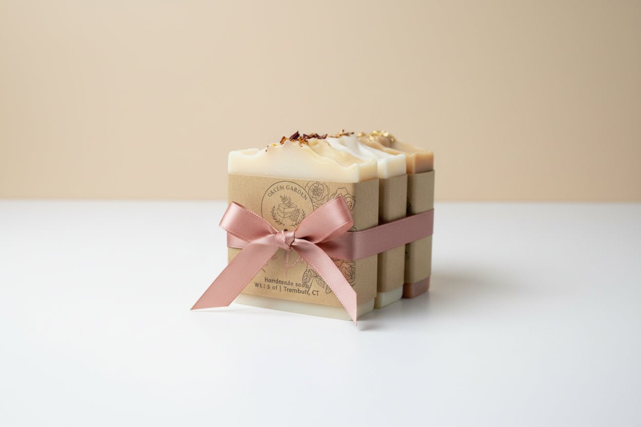 Natural Soap Trio – Rosemary & Peppermint, Lavender & Patchouli, Oatmeal & Honey